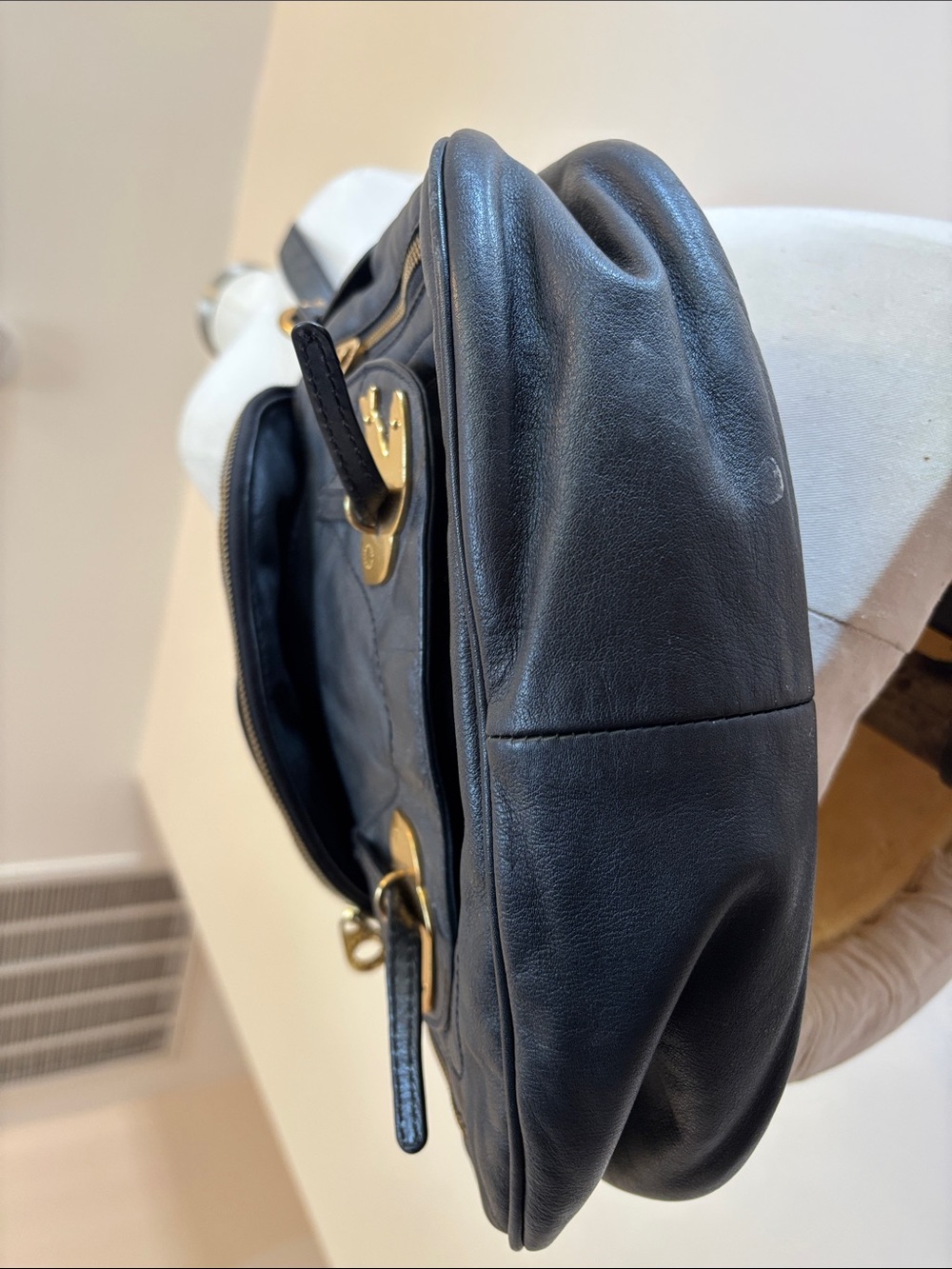 Marc Jacobs Natasha Bird Bag Petal To The Metal -  Black - Picture 7 of 11